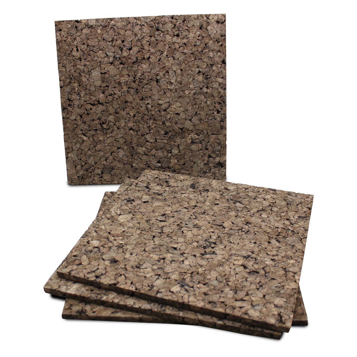 12 x 12 Dark Cork Tiles 4 Pack - Carton of 12 supplier units
