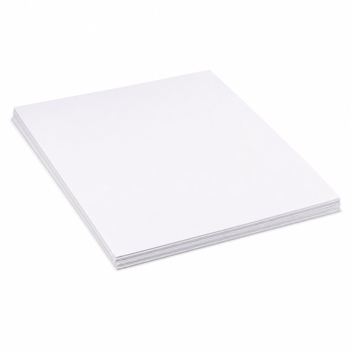 22" x 28" Acid-Free Economy White Poster Board - 50 Pack