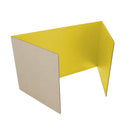18 x 48 Study Carrel Yellow Corrugated Pack of 12