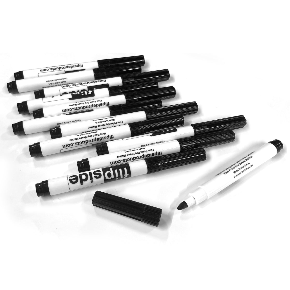 Black Dry Erase Fine Point Marker Pack of 12 - Carton of 24 supplier units