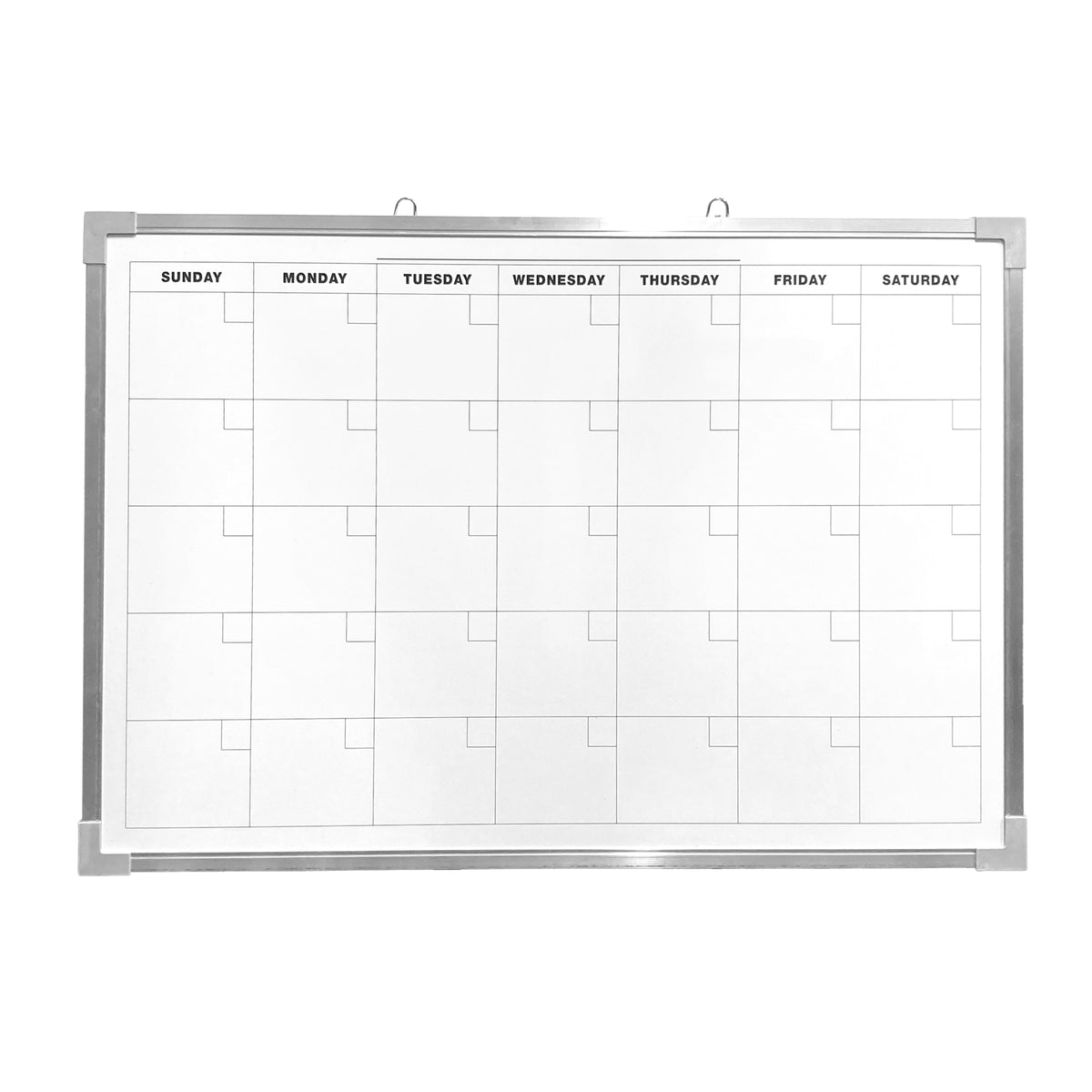 24 x 36 Aluminum Framed Calendar Magnetic White Dry Erase Board