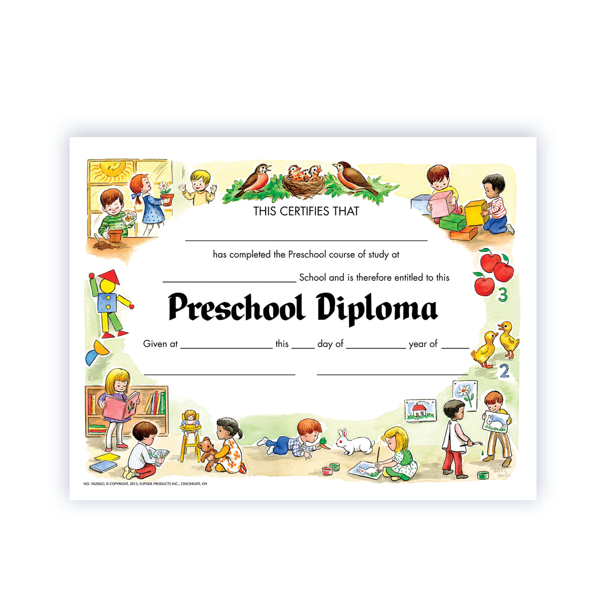 Preschool Diploma - Carton of 50 supplier units