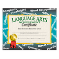 Language Arts Achievement Certificate - Carton of 50 supplier units - SKU VA585