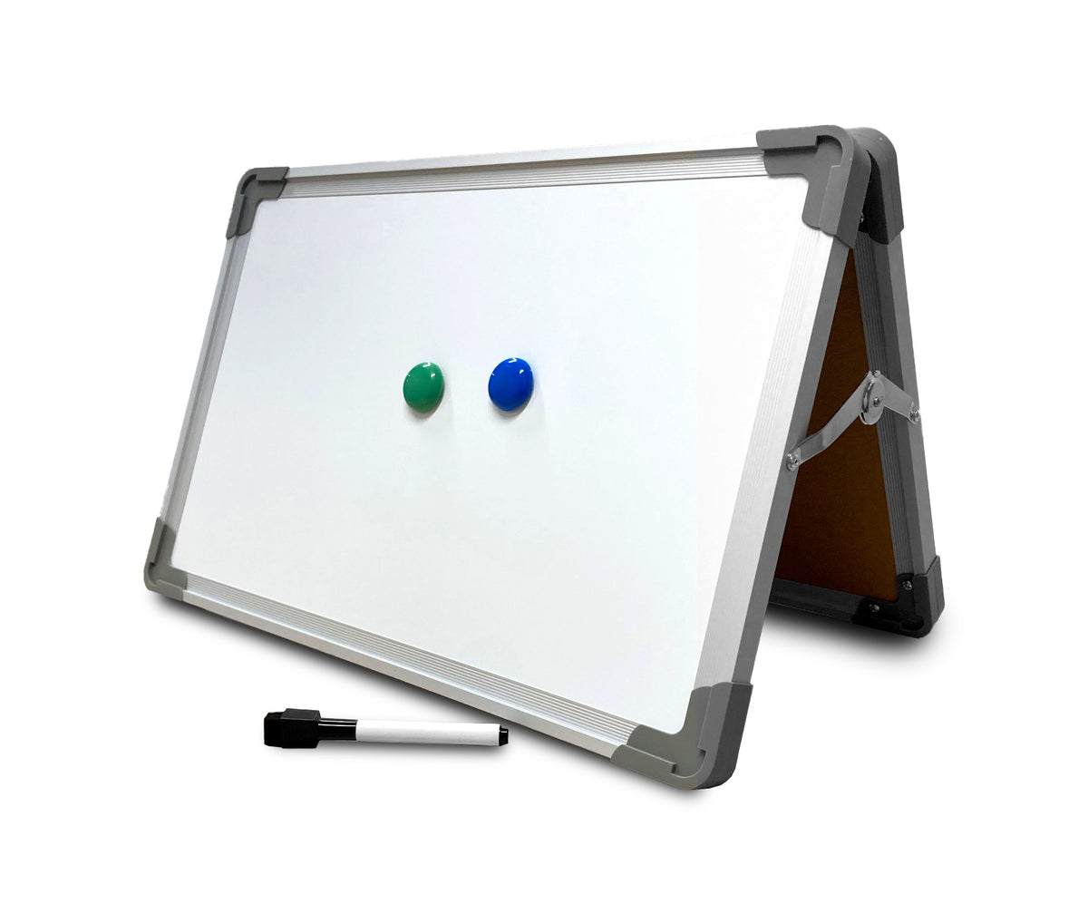 Small Desktop Easel Set w/ Dry Erase Marker, 2 Magnets