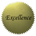 Gold Certificate Seals - Excellence - Carton of 50 supplier units