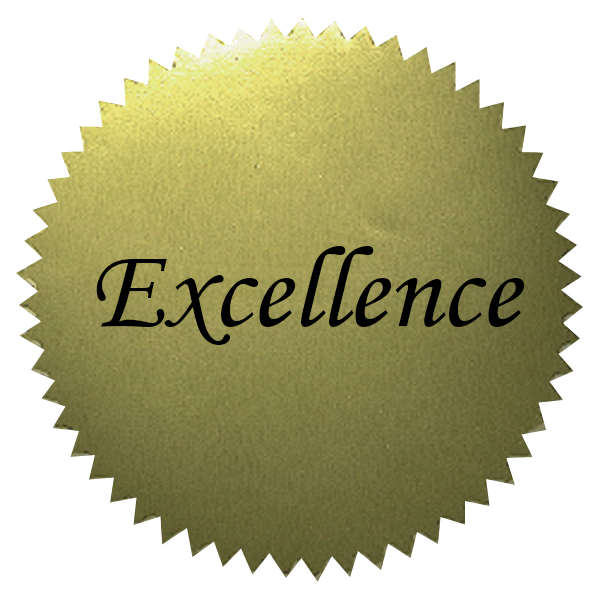 Gold Certificate Seals - Excellence - Carton of 50 supplier units