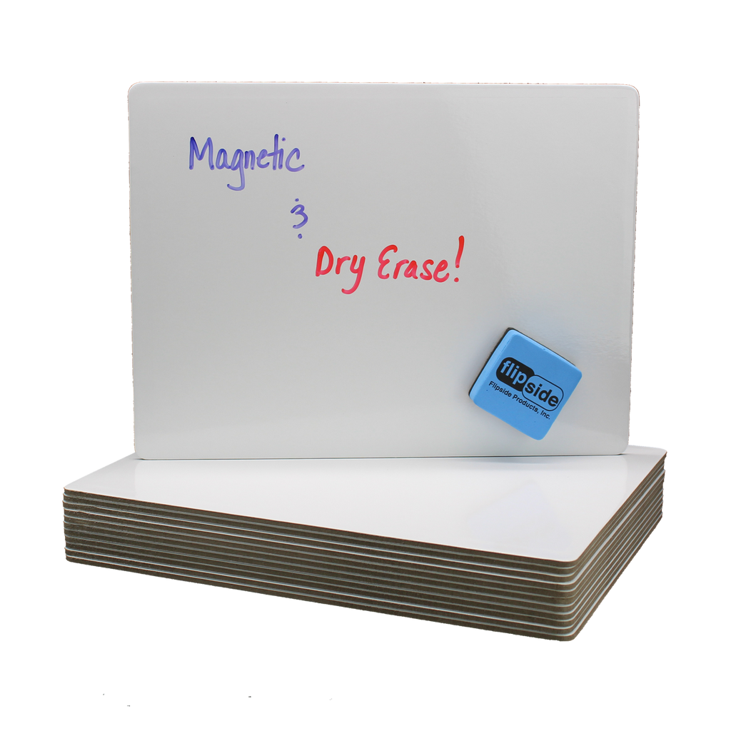 9 x 12 Magnetic Dry Erase Board Class Pack 12