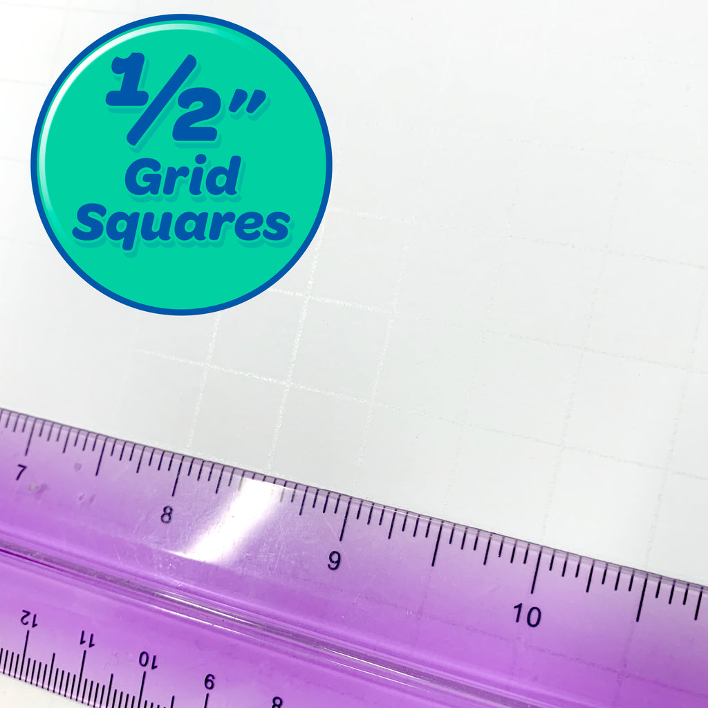 11 x 14 Fade-Line White Foam Board, 1/2" Grid