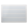 11 x 16 Single-Sided Music Staff Dry Erase Board - Carton of 12 supplier units