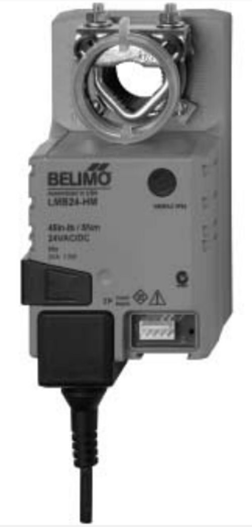 Belimo Damper Actuator, 45 in-lb [5 Nm], Non fail-safe, AC/DC 24 V, On/Off LMB24-HM
