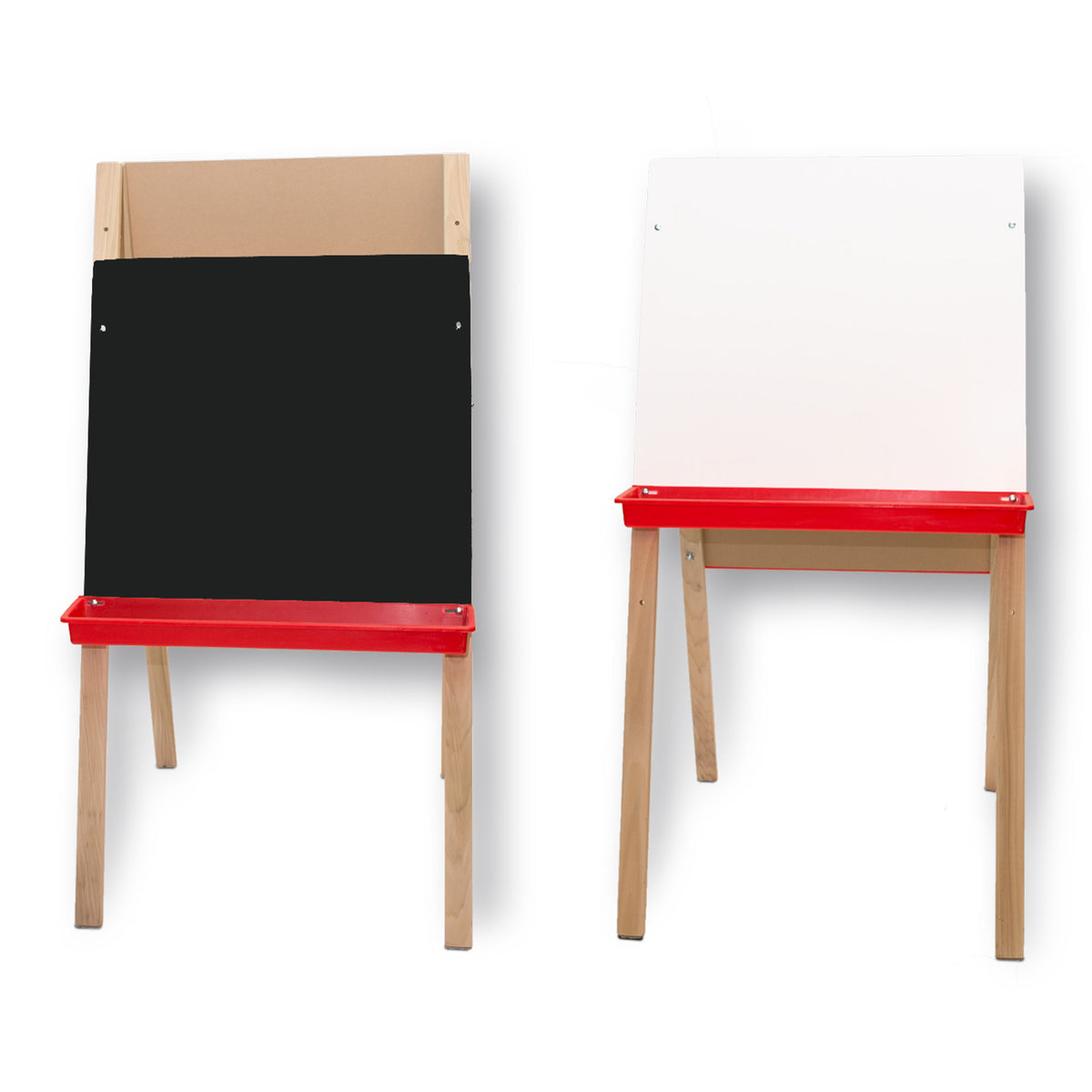 Adjustable Double Easel - Black Chalk/White Markerboard