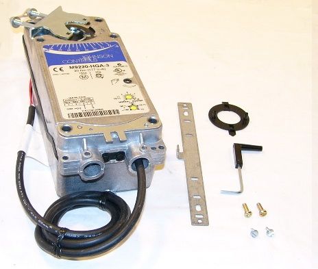 Johnson Controls DAMPER ACTUATOR 20 NM SR; 20 NM SR DPR ACT 0 TO 20 VDC ADJ START & SPAN 24 VAC 50/60 HZ 24 VDC M9220-HGA-3