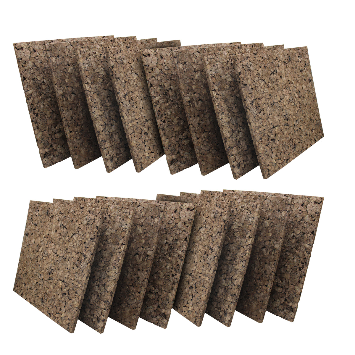12 x 12 Dark Cork Tiles 16 Pack