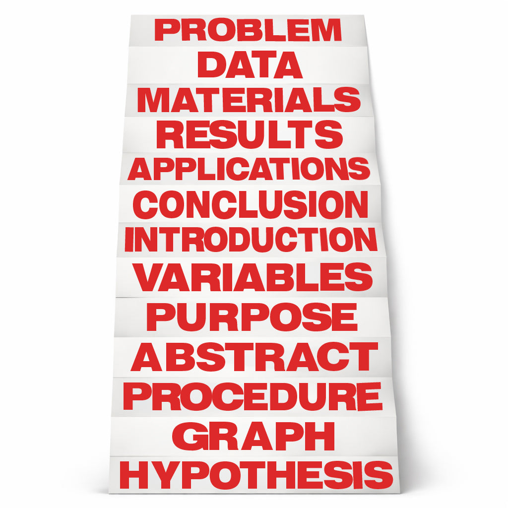 Red Science Fair Titles Pack of 24