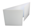 White Premium Corrugated Plastic Study Carrel Pack of 12