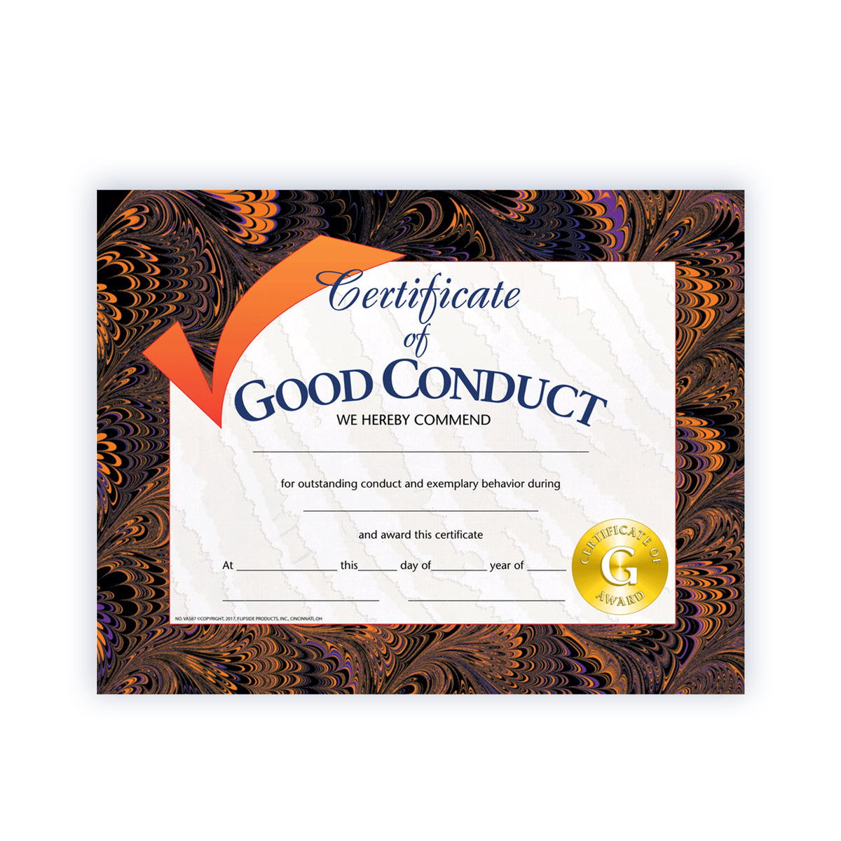 Certificate of Good Conduct - Carton of 50 supplier units