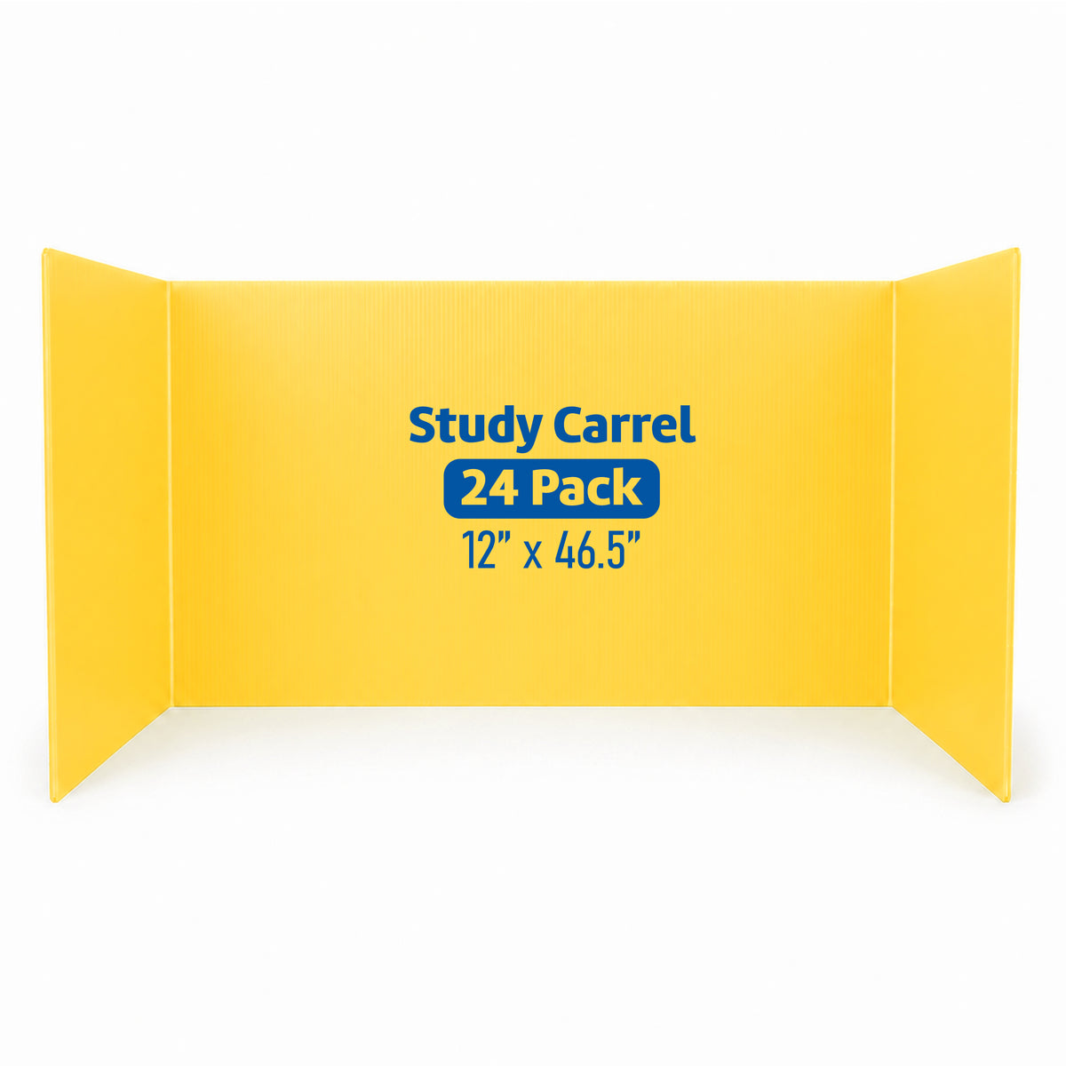 Flipside Products Red Plastic Study Carrels, 12'' x 46.5'', 24 Pack - SKU 19935-24