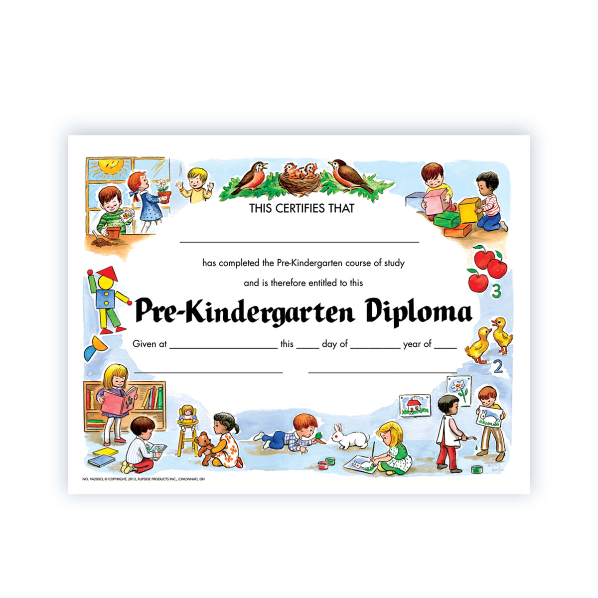 Pre-Kindergarten Diploma - Carton of 50 supplier units - SKU VA200CL