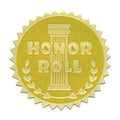 Gold Foil Stamped Certificate Seals - Honor Roll - Carton of 50 supplier units