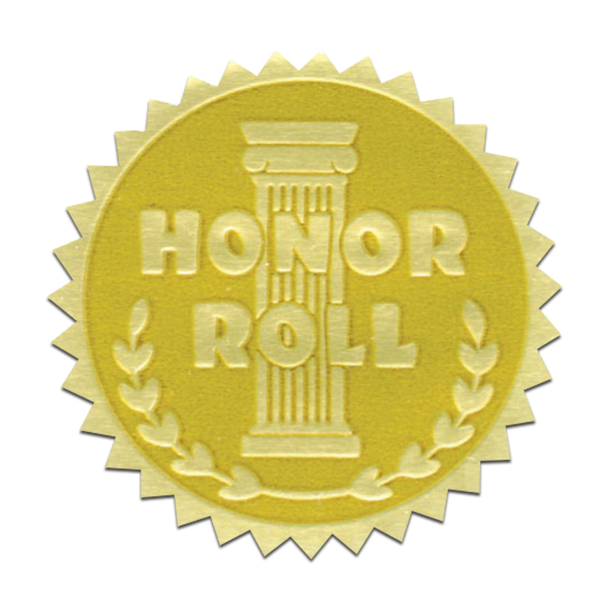 Gold Foil Stamped Certificate Seals - Honor Roll - Carton of 50 supplier units