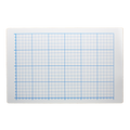 12 x 18 Two-Sided Quadrant Grid Dry Erase Board - 1/2" Square - Carton of 12 supplier units