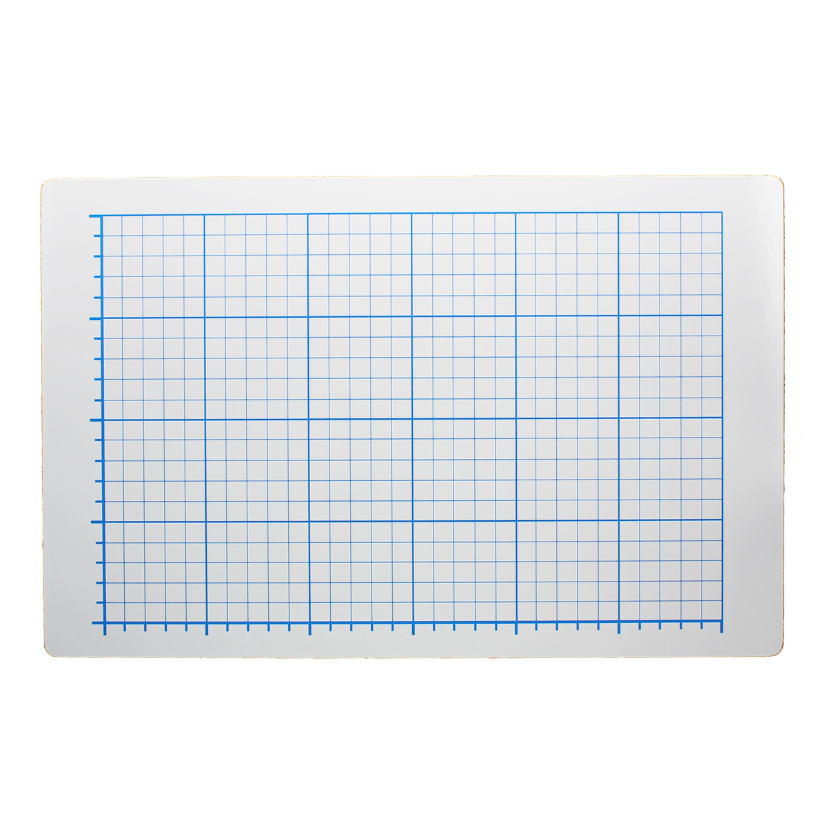 12 x 18 Two-Sided Quadrant Grid Dry Erase Board - 1/2" Square - Carton of 12 supplier units
