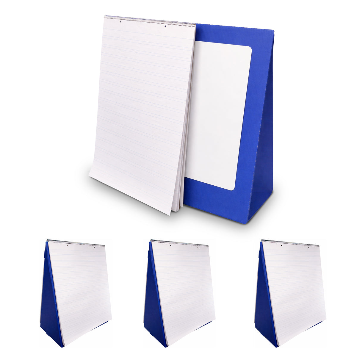 Deluxe Spiral Bound Flip Chart Stand w/ Dry Erase Board and Tablet Pack of 4