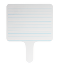7.75 x 10 Two-Sided Rectangular Lined Dry Erase Answer Paddle - Carton of 24 supplier units
