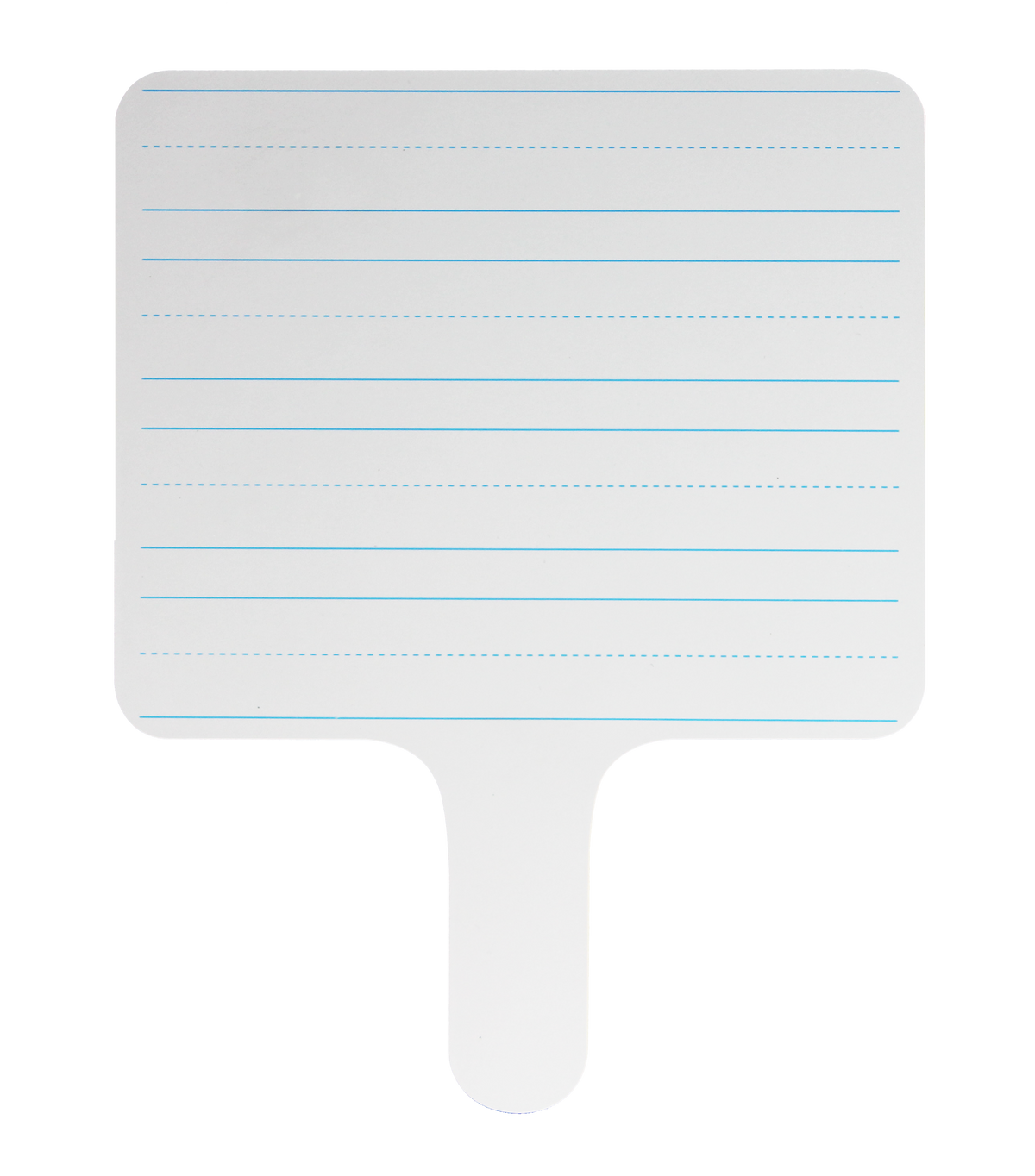 7.75 x 10 Two-Sided Rectangular Lined Dry Erase Answer Paddle - Carton of 24 supplier units