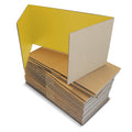 12 x 48 Study Carrel Yellow Corrugated Pack of 24