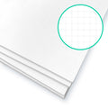 20 x 28 Fade-Line White Foam Board, 1/2" Grid Pack of 5