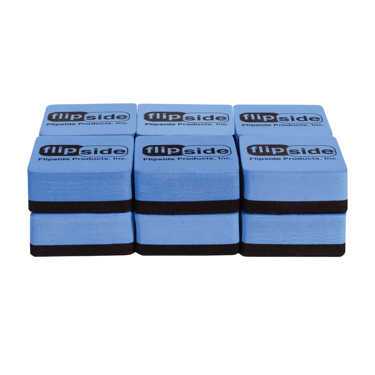 Magnetic Whiteboard Flipside Logo Student Erasers - Class Pack of 12 - Carton of 24 supplier units