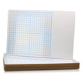 11 x 16 Two Sided 1/2" Graph Dry Erase Board Class Pack of 12