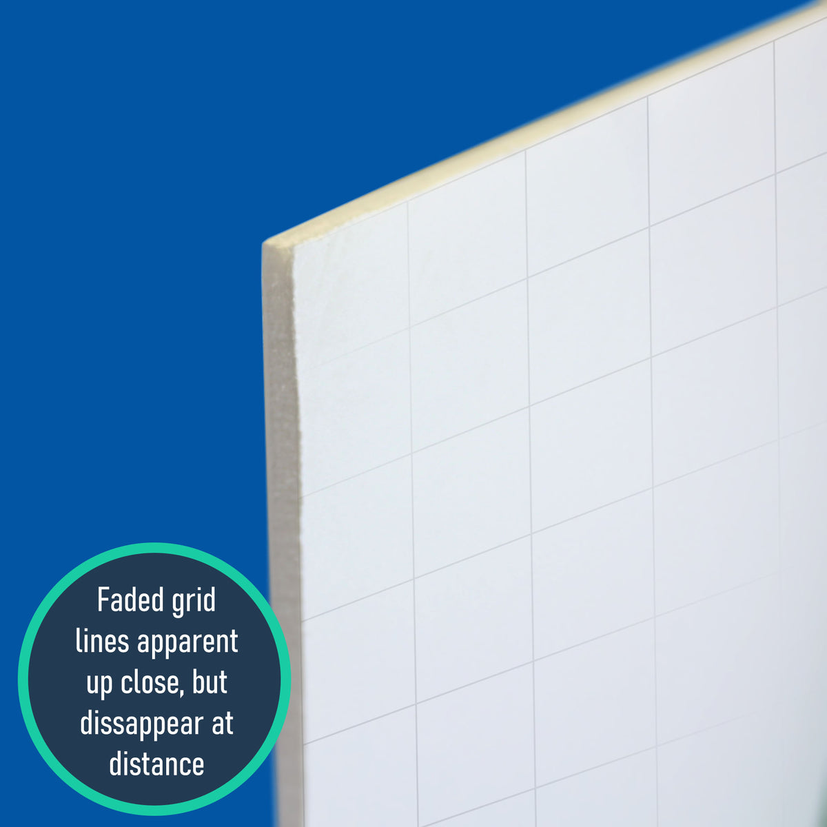 36 x 48 Fade-Line White Foam Project Board, 1/2" Grid