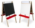 Adjustable Paper Roll Easel - Black Chalk/White Markerboard