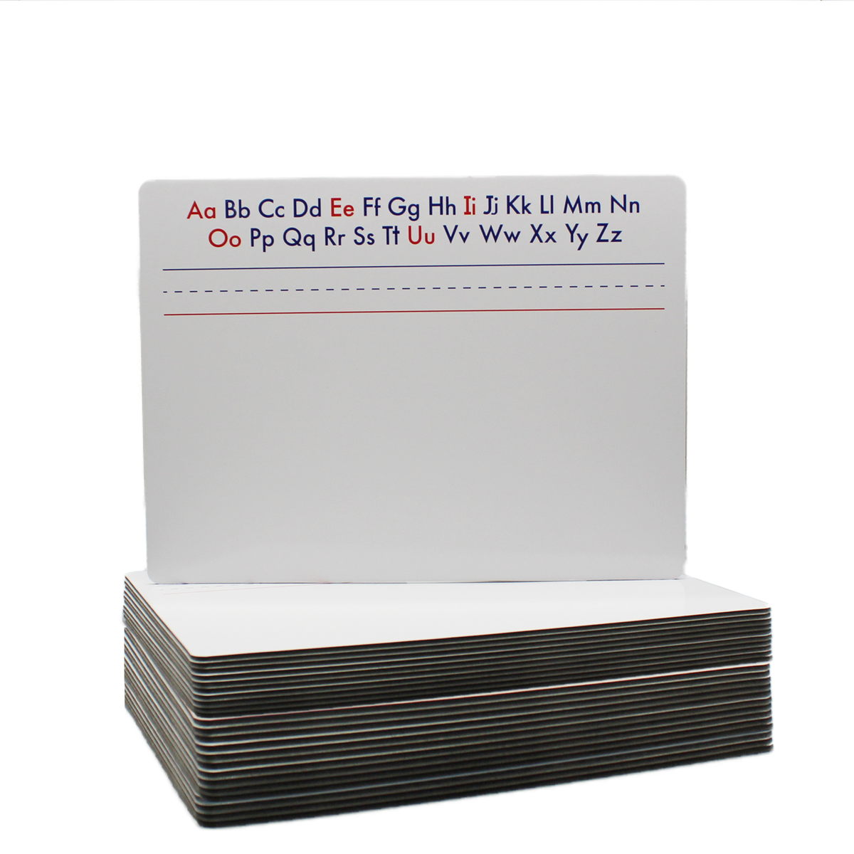 9 x 12 Two-Sided Alphabet Magnetic Dry Erase Board Class Pack of 24