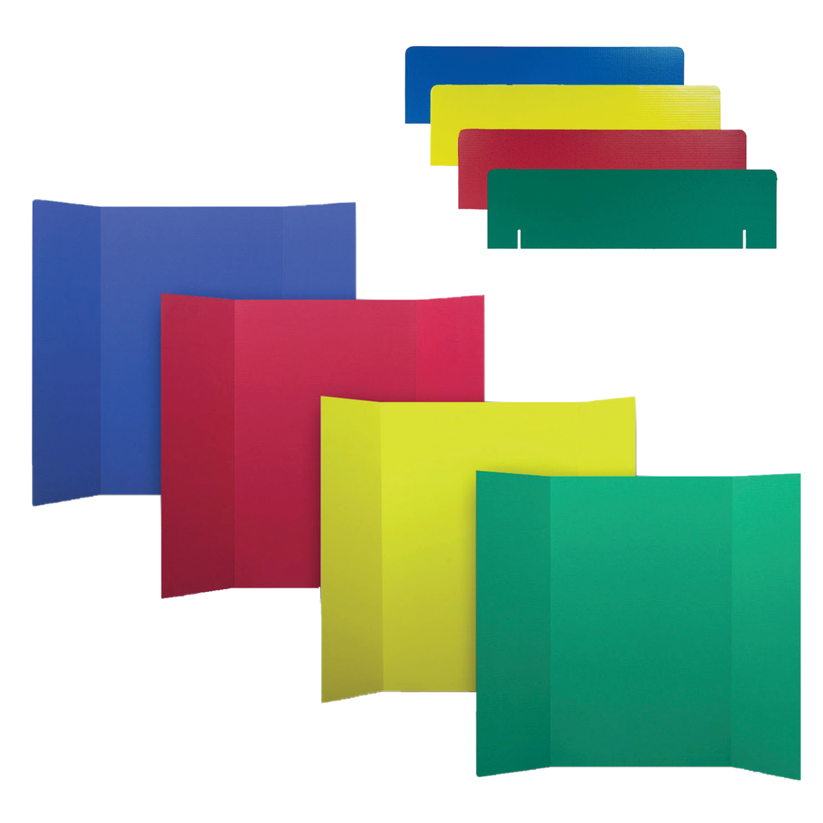 36 x 48 1 Ply Primary Color Assortment Project Board and Header Assortment Pack of 24