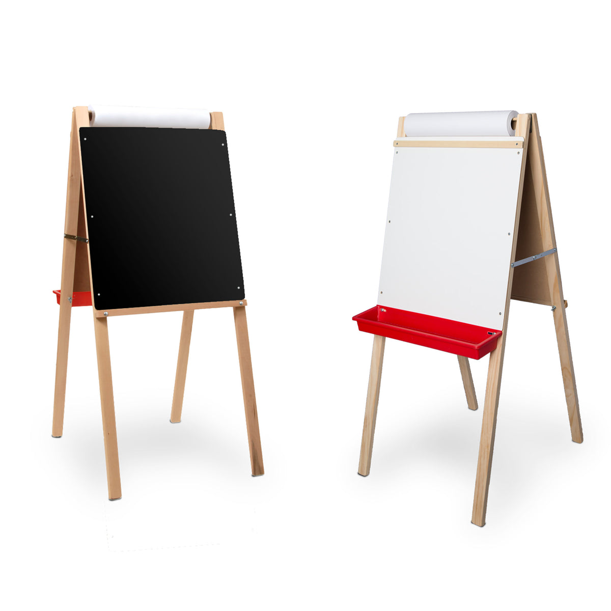 Child's Deluxe Double Easel - Black Chalk/White Markerboard