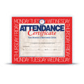 Attendance Certificate Pack of 5