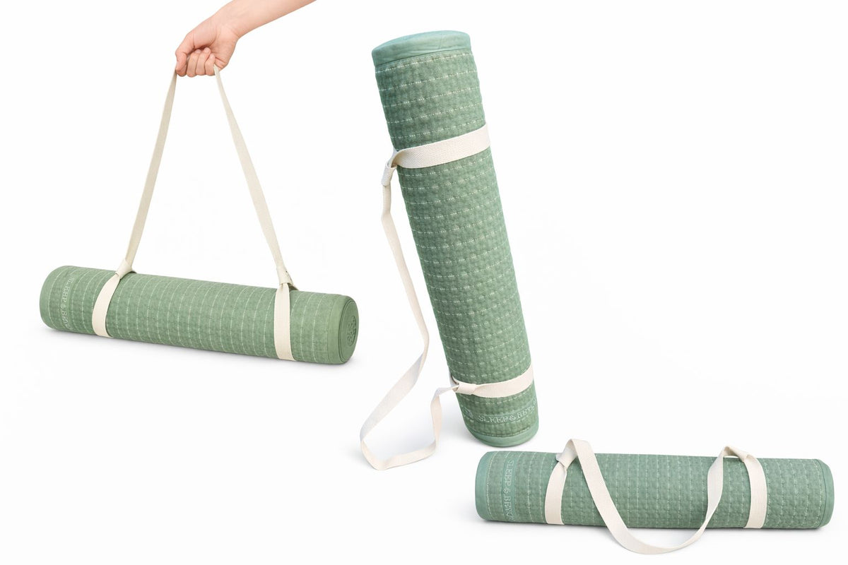 Sleep & Beyond Natural Cotton Yoga Mat Strap, supplier catalog photograph