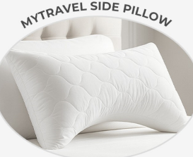 Sleep & Beyond myTravel™ Side Pillow 20x14", supplier catalog photograph