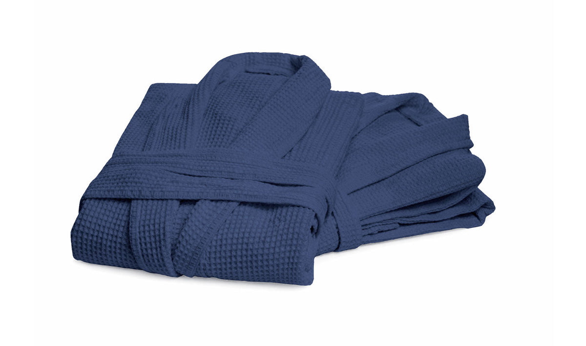 Navy Sleep & Beyond cotton waffle robe