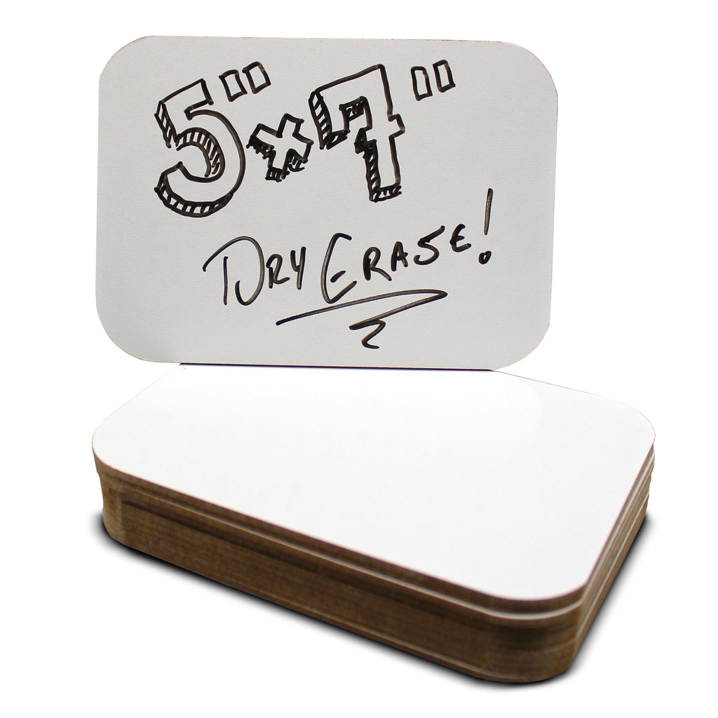 5 x 7 Dry Erase Board Class Pack of 12