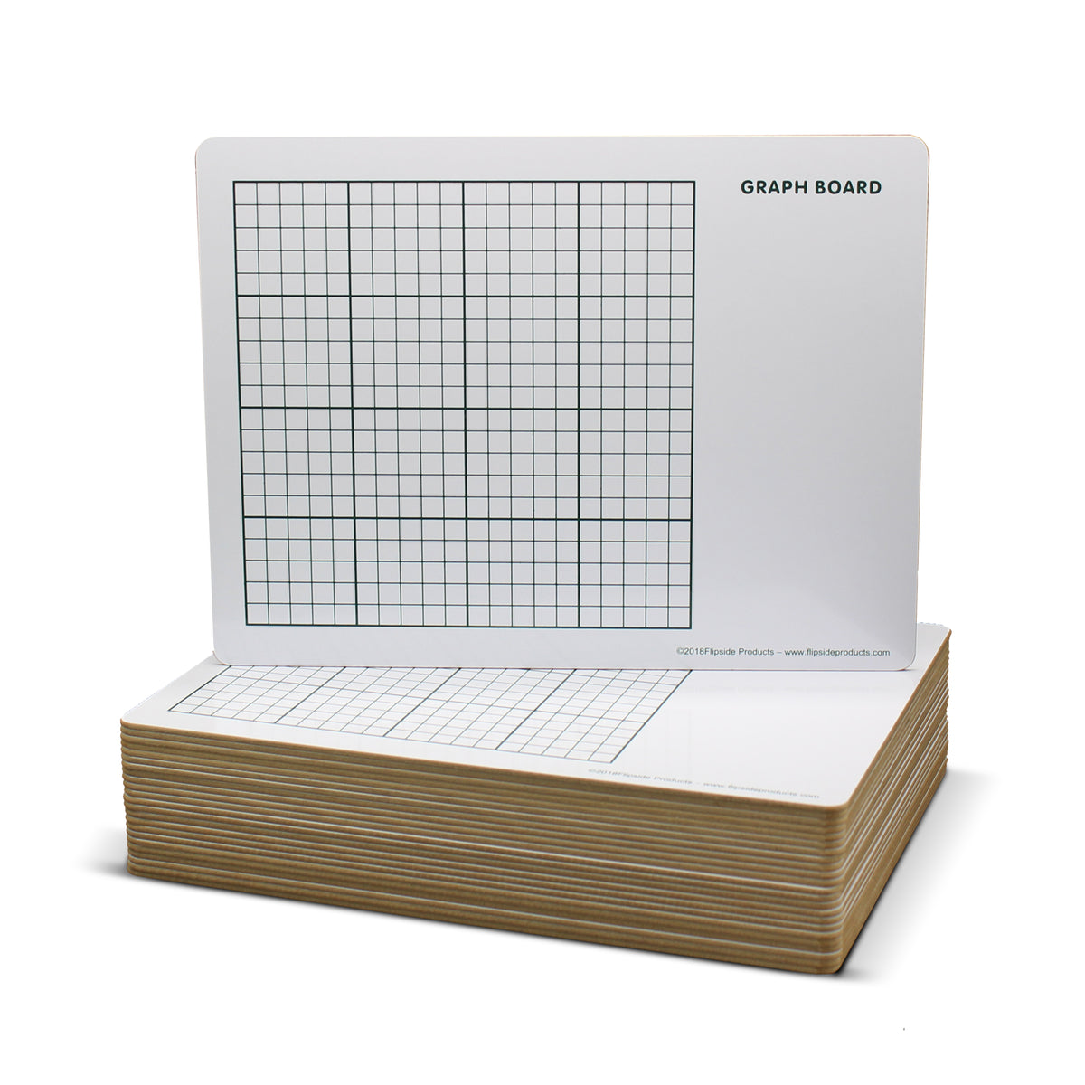 9 x 12 Two-Sided Graph Board - 24 Pack