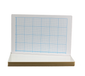 12 x 18 Two-Sided Quadrant Grid Dry Erase Board - 1/2" Square Class Pack 12