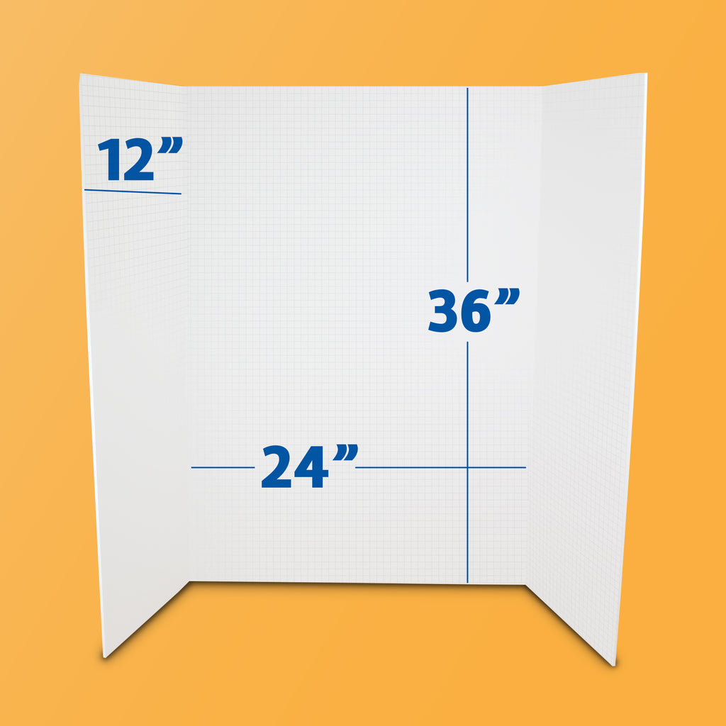 36 x 48 Fade-Line White Foam Project Board, 1/2" Grid