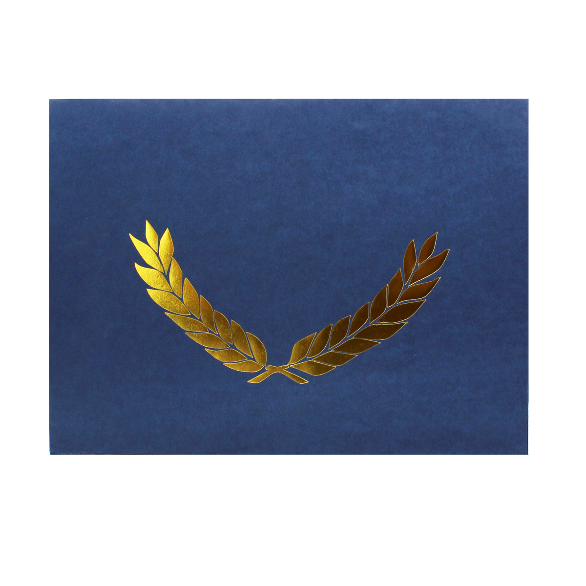 Certificate Folders Blue - Gold Foil Stamped 30/pack - Carton of 10 supplier units