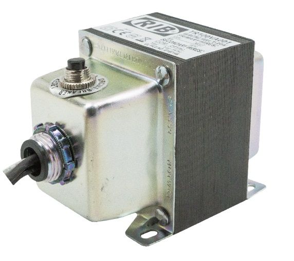 Functional Devices Transformer, 96Va, 120 To 24 Vac, Circuit Breaker, Foot And Single Threaded Hub Mount TR100VA001
