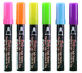 Uchida Chalk Markers 6/pk (Pink, Orange, Yellow, Green, Blue, Purple) - Carton of 15 supplier units
