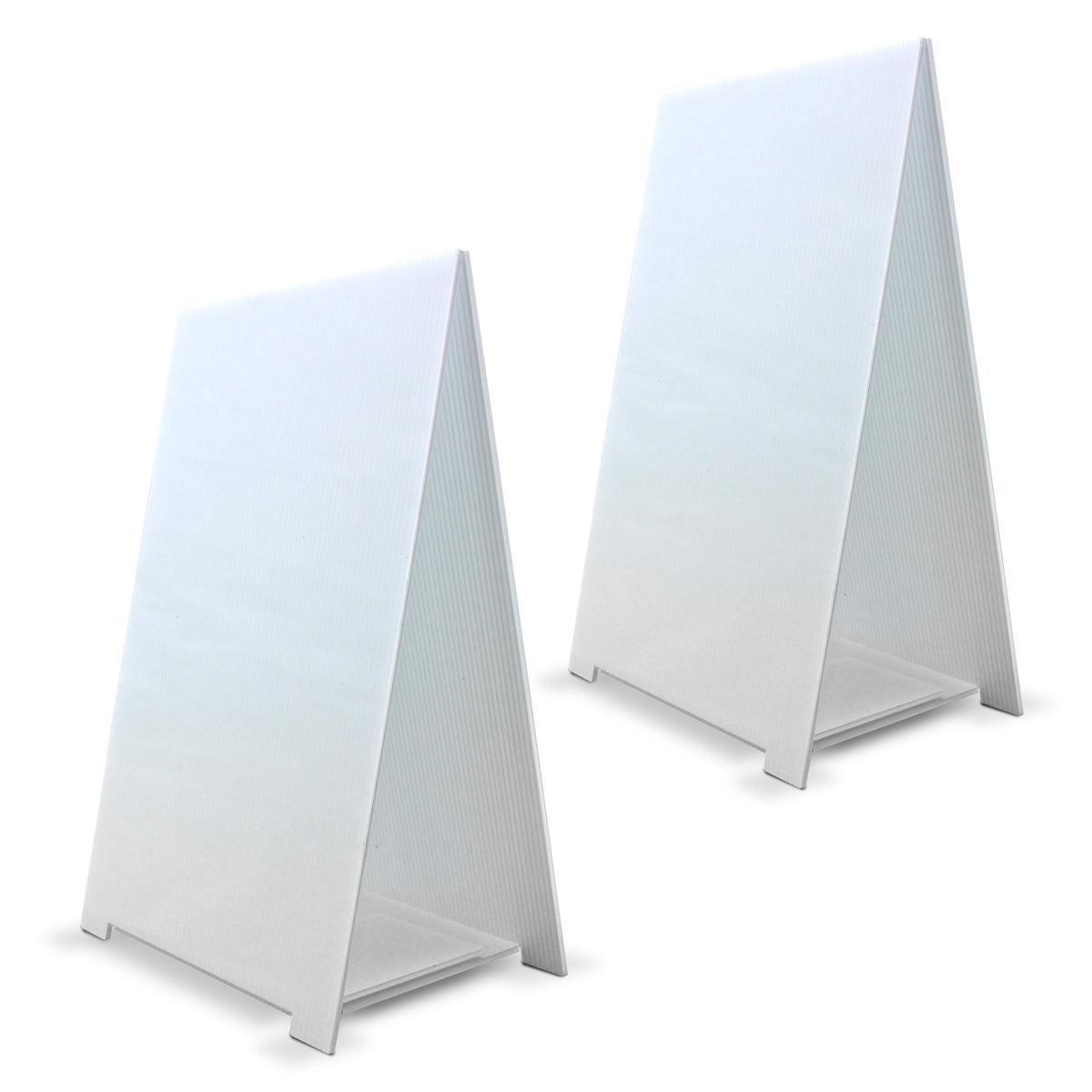 11" x 17" Premium Corrugated Plastic Dry Erase Tabletop Marquee Easel - 2 Pack
